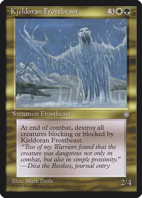 Kjeldoran Frostbeast card from Ice Age