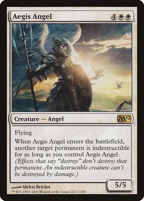 Aegis Angel card from Magic 2012 (M12)