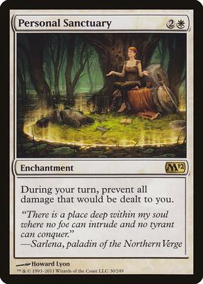 Personal Sanctuary card from Magic 2012 (M12)