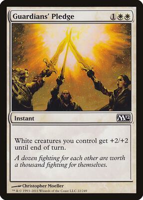 Guardians' Pledge card from Magic 2012 (M12)