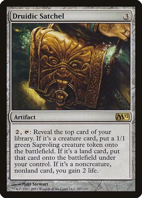 Druidic Satchel card from Magic 2012 (M12)
