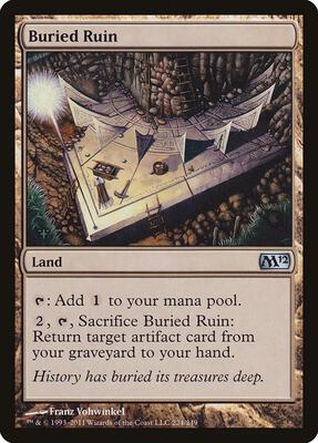 Buried Ruin card from Magic 2012 (M12)
