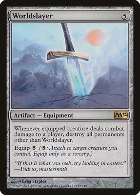 Worldslayer card from Magic 2012 (M12)