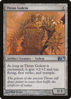 Thran Golem card from Magic 2012 (M12)
