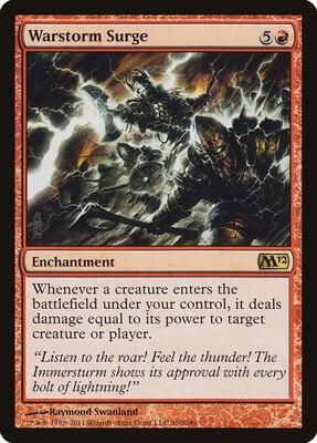 Warstorm Surge card from Magic 2012 (M12)