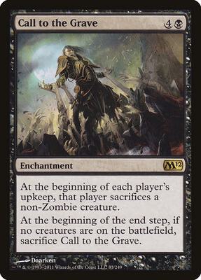 Call to the Grave card from Magic 2012 (M12)