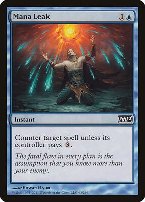 Mana Leak card from Magic 2012 (M12)