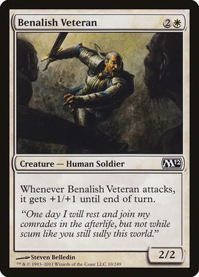 Benalish Veteran card from Magic 2012 (M12)