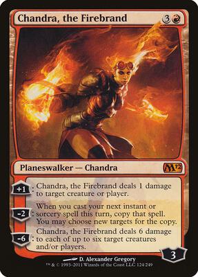 Chandra, the Firebrand card from Magic 2012 (M12)