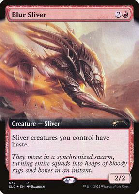 Blur Sliver (Extended Art) card from Secret Lair Drop Series