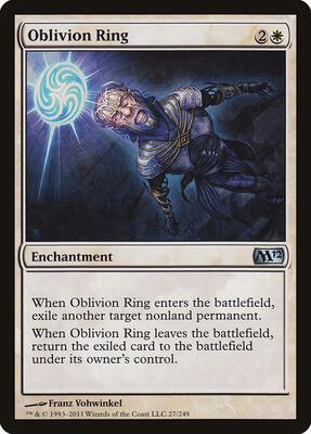 Oblivion Ring card from Magic 2012 (M12)