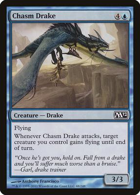 Chasm Drake card from Magic 2012 (M12)