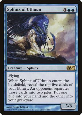 Sphinx of Uthuun card from Magic 2012 (M12)