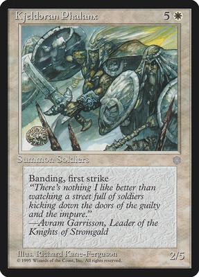 Kjeldoran Phalanx card from Ice Age