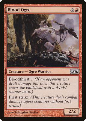 Blood Ogre card from Magic 2012 (M12)