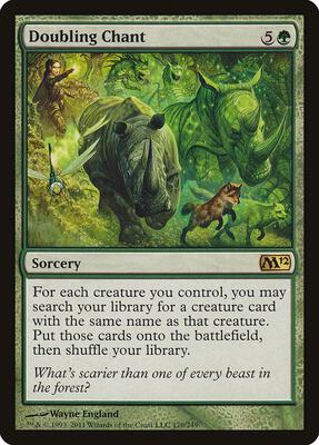 Doubling Chant card from Magic 2012 (M12)
