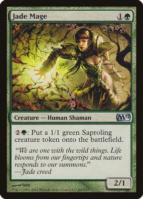 Jade Mage card from Magic 2012 (M12)