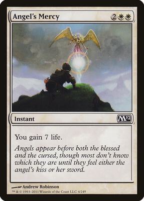 Angel's Mercy card from Magic 2012 (M12)