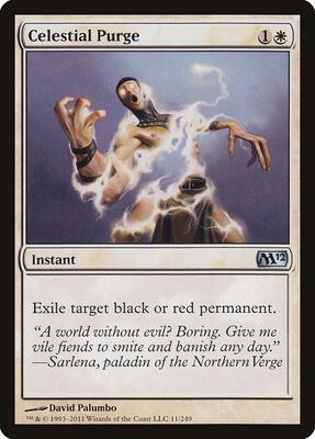 Celestial Purge card from Magic 2012 (M12)