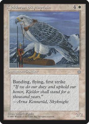 Kjeldoran Skycaptain card from Ice Age
