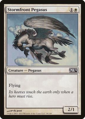 Stormfront Pegasus card from Magic 2012 (M12)