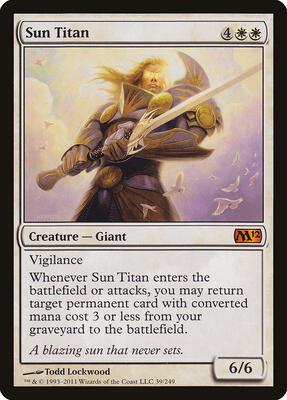 Sun Titan card from Magic 2012 (M12)