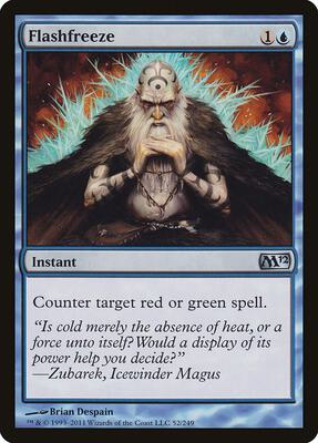 Flashfreeze card from Magic 2012 (M12)