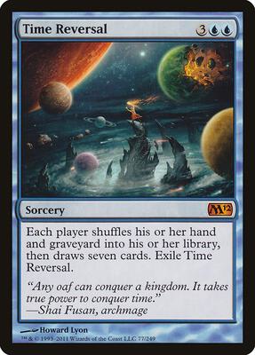 Time Reversal card from Magic 2012 (M12)