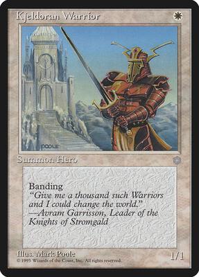 Kjeldoran Warrior card from Ice Age