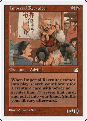 Imperial Recruiter card from Portal Three Kingdoms
