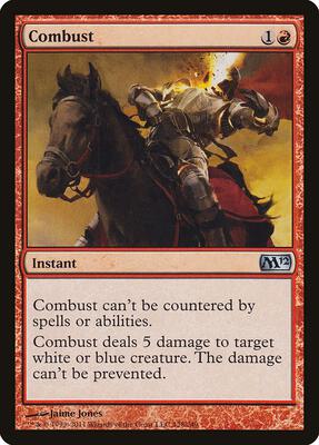 Combust card from Magic 2012 (M12)