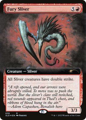 Fury Sliver (Extended Art) card from Secret Lair Drop Series