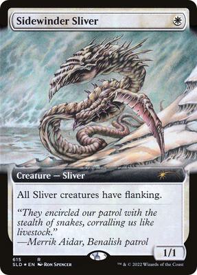 Sidewinder Sliver (Extended Art) card from Secret Lair Drop Series
