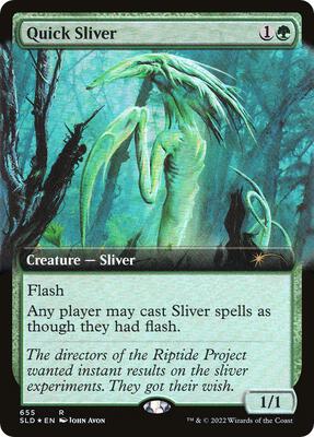 Quick Sliver (Extended Art) card from Secret Lair Drop Series