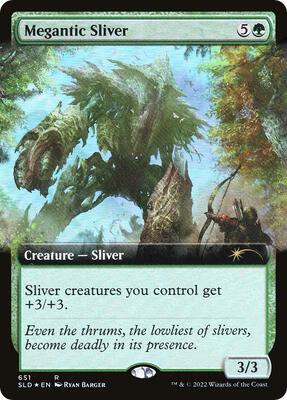 Megantic Sliver (Extended Art) card from Secret Lair Drop Series