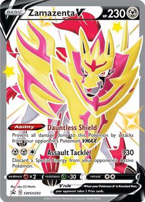 Zamazenta V (Shiny) - SWSH293 card from SWSH: Sword & Shield Promo Cards