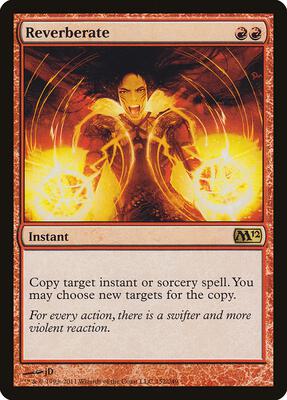Reverberate card from Magic 2012 (M12)