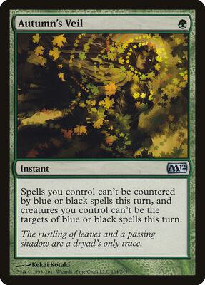 Autumn's Veil card from Magic 2012 (M12)