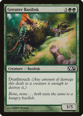 Greater Basilisk card from Magic 2012 (M12)