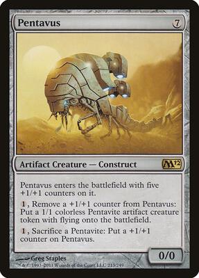 Pentavus card from Magic 2012 (M12)