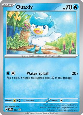 Quaxly - 003 card from SV: Scarlet & Violet Promo Cards