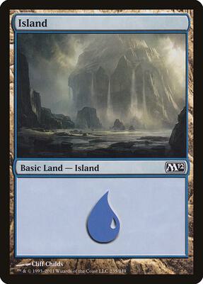 Island (235) card from Magic 2012 (M12)
