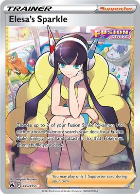 Elesa's Sparkle (Full Art) card from SWSH: Crown Zenith
