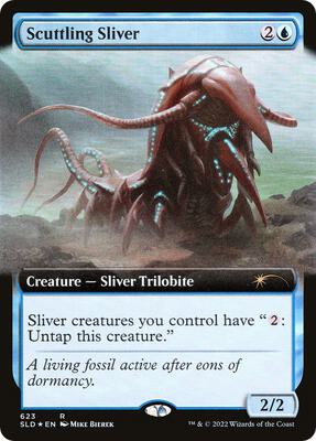 Scuttling Sliver (Extended Art) card from Secret Lair Drop Series