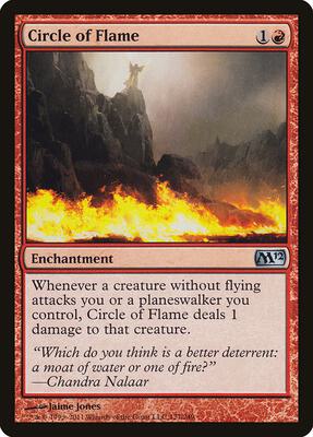Circle of Flame card from Magic 2012 (M12)