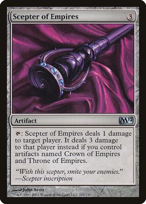 Scepter of Empires card from Magic 2012 (M12)