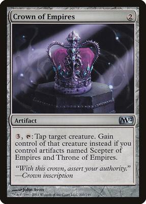 Crown of Empires card from Magic 2012 (M12)
