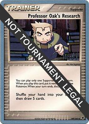 Professor Oak's Research - 2004 (Reed Weichler) card from World Championship Decks