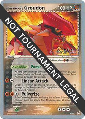 Team Magma's Groudon - 2004 (Tsuguyoshi Yamato) card from World Championship Decks