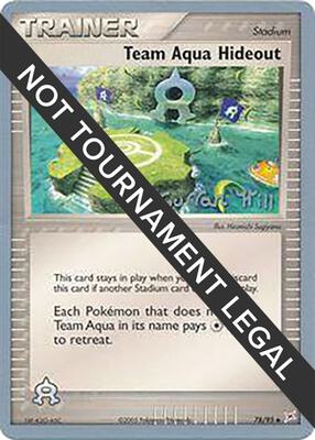 Team Aqua Hideout - 2005 (Curran Hill) card from World Championship Decks